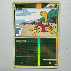 Pokemon Shuckle 11/123 HeartGold SoulSilver Reverse Holo Vintage 2010 TCG Card - Image 1
