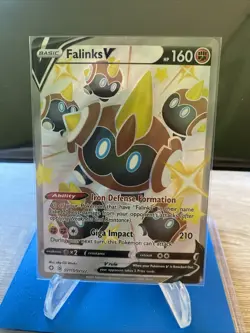 Falinks V SV115/SV122 Full Art Shining Fates Shiny Vault Pokemon TCG Card NM - Image 1