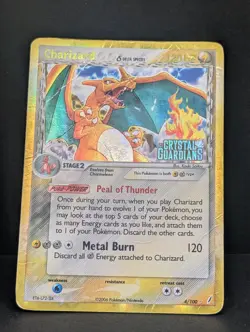 Charizard (Delta Species) 4/100 Crystal Guardians Reverse Holo Rare Pokemon TCG - Image 3
