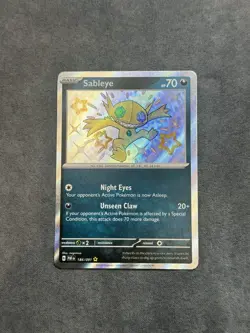 Pokemon TCG Sableye Shiny 184/091 Paldean Fates Set Near Mint - Image 1