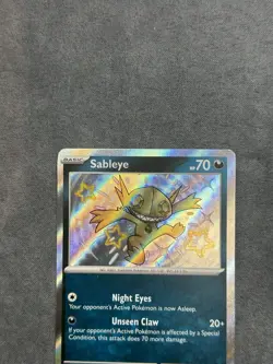 Pokemon TCG Sableye Shiny 184/091 Paldean Fates Set Near Mint - Image 2