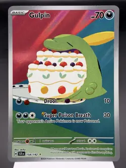 Gulpin 154/142 - Illustration Rare - Stellar Crown Pokemon Card NM - Image 1