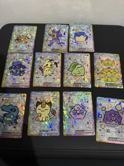Derpy Pokemon 11 Card Bundle - Ft Mimikyu, Jigglypuff, Meowth, Riolu, Etc - Image 1
