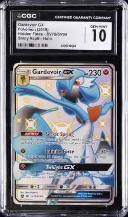 2019 POKEMON HIDDEN FATES SHINY VAULT - HOLO GARDEVOIR GX CGC 10 GEM MINT - Image 1