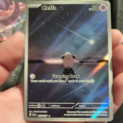 Cleffa Holo Illustration Rare Pokemon Obsidian Flames 202/197 SV03 - Image 1