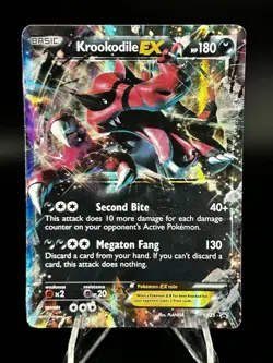 Pokemon TCG Krookodile ex XY25 Black Star Promo Holo LP - Image 1