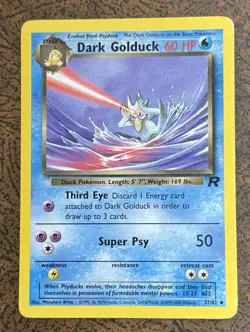 Dark Golduck 37/82 Team Rocket Uncommon Pokemon Card - Image 1