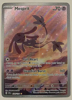 Pokemon Surging Sparks Mesprit 204/191 Illustration Rare Full Art 2024 - Image 1