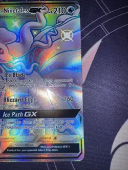 Pokemon Alolan Ninetales GX TCG Full Art Holo Card SV53/SV94 NM Condition/ Mint - Image 3