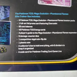Pokemon TCG Mega Evolution Phantasmal Flames ETB - Image 4