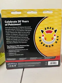 Pokemon TCG Pokemon Day 2026 Collection Box Pikachu Promo Coin 2 Boxes - Image 4