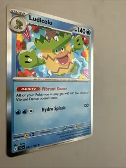 Pokemon TCG * Journey Together 037/159 Ludicolo RARE HOLO * FRESH PK - Image 2
