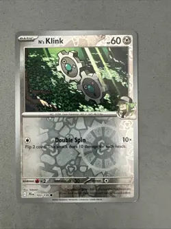 Pokemon TCG * Journey Together 103/159 N's Klink C REVERSE HOLO * NM FRESH PK - Image 1