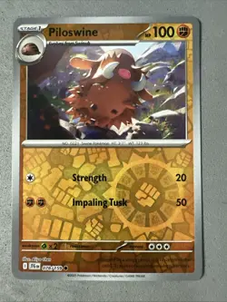 Pokemon TCG * Journey Together 078/159 Piloswine C REVERSE HOLO* UNG NM FRESH PK - Image 1