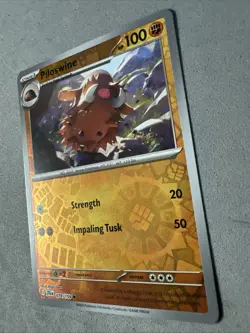 Pokemon TCG * Journey Together 078/159 Piloswine C REVERSE HOLO* UNG NM FRESH PK - Image 2