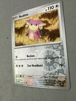 Pokemon TCG * Journey Together 124/159 Audino C REVERSE HOLO * UNG NM FRESH PK - Image 2