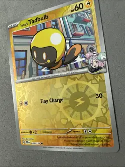 Pokemon TCG * Journey Together 052/159 Iono's Tadbulb C REVERSE HOLO * NM - Image 2