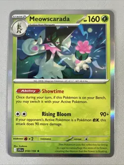 Pokemon TCG * Journey Together 018/159 Meowscarada Rare HOLO * UNG NM FRESH PK - Image 1