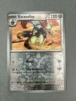 Pokemon TCG * Journey Together 102/159 Escavalier U REVERSE HOLO * NM FRESH PK - Image 1