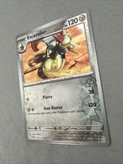 Pokemon TCG * Journey Together 102/159 Escavalier U REVERSE HOLO * NM FRESH PK - Image 2