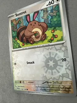 Pokemon TCG * Journey Together 118/159 Sentret C REVERSE HOLO * UNG NM FRESH PK - Image 2