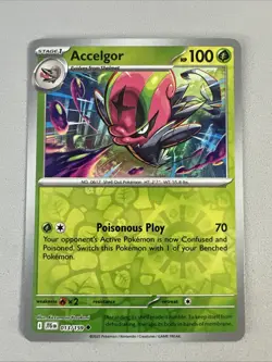Pokemon TCG * Journey Together 013/159 Accelgor Uncommon REVERSE HOLO * FRESH PK - Image 1