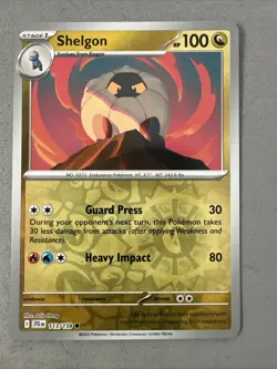 Pokemon TCG * Journey Together 113/159 Shelgon C REVERSE HOLO * UNG NM FRESH PK - Image 1