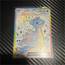 Pokemon Lapras ex 158/142 SV07: Stellar Crown Ultra Rare Holo 220 HP - Image 1
