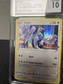 CGC 10 Lugia Black Star Promo SWSH069 2020 English Prerelease Staff Holo - Image 2