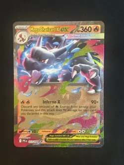 2025 Pokemon TCG: Mega Charizard Ex Double Rare Holo 013/094 Phantasmal Flames - Image 3