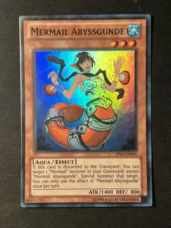 Mermail Abyssgunde - AP03-EN005 - Super Rare NM Yugioh - Image 1