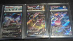 3x ACE 10 Grading Card Bundle Lot SWSH - Conkeldurr V - Hoopa V - Hatterene VMAX - Image 1