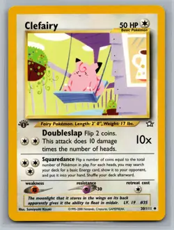 Clefairy Neo Genesis #030/111 Uncommon 1st Edition Pokemon Card - Image 1
