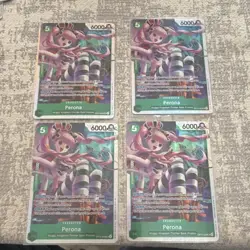 Bandai One Piece Card Game Perona OP14-033 Character Cards Lot English 4 - Image 1
