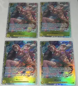 Play set One Piece Card Game Wyper OP11-114 Green Alt Art Foil Lot English 4 - Image 1