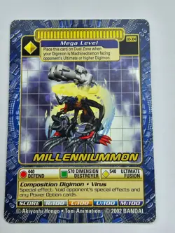 Millenniummon BO-304 Digimon Digi Battle Card TCG - Excellent - Series 6 -RARE - Image 1