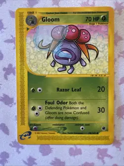 Pokemon Card Gloom 78/165 Uncommon Expedition Base Set LP-NM - Image 1