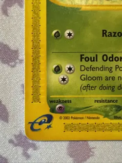 Pokemon Card Gloom 78/165 Uncommon Expedition Base Set LP-NM - Image 5
