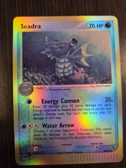 2003 Seadra 39/97 EX Dragon Reverse Holo Rare Pokemon Card - NM - Image 2