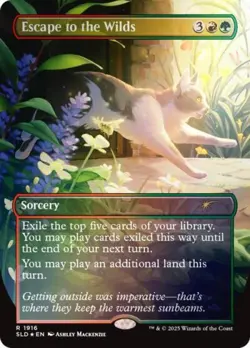 MTG English Escape to the Wilds (1916) (Rainbow Foil) NM Foil Secret Lair - Image 1