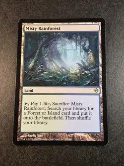 Misty Rainforest x4 Zendikar Magic the Gathering MTG 2009 - Image 1