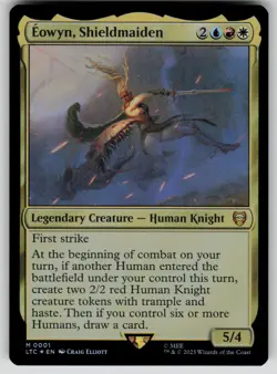 Eowyn, Shieldmaiden Foil Commander: The Lord of the Rings 1 MTG NM - Image 1