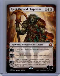 Ajani, Outland Chaperone (Borderless) M Lorwyn Eclipsed 284 NM - Image 1