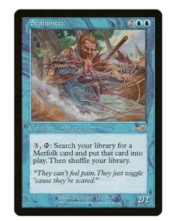 1x MTG Seahunter - Nemesis Rare! Merfolk Tutor! NM Mint - Image 1