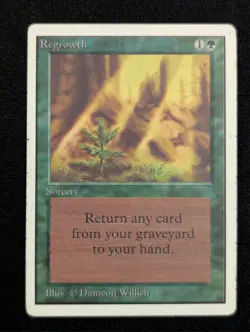 Regrowth - Unlimited - LP - Magic the Gathering - MTG - Green - Sorcery - Image 1