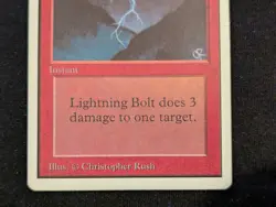 Lightning Bolt - Unlimited - LP - MTG - Magic The Gathering - Red - Instant - Image 2