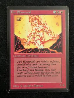 Fire Elemental - Beta - LP - Magic the Gathering - MTG - Red - Creature - Image 1
