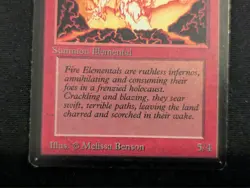Fire Elemental - Beta - LP - Magic the Gathering - MTG - Red - Creature - Image 2