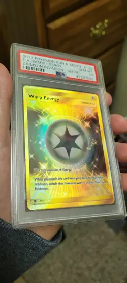 2017 Pokemon Crimson Invasion Full Art Warp Energy Secret Rare 123/111 PSA 10 - Image 3