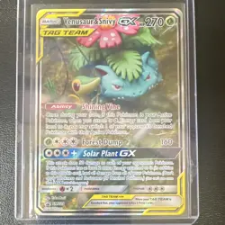 Pokemon TCG Venusaur & Snivy GX SM229 TAG TEAM Promo Holo HP 270 English - Image 1